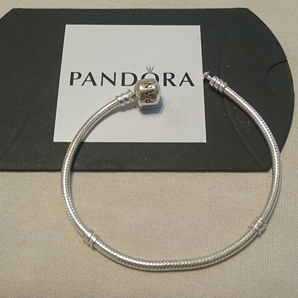 Pandora Snake Chain Bracelet with Barrel Clasp 925 ALE, 9.0"